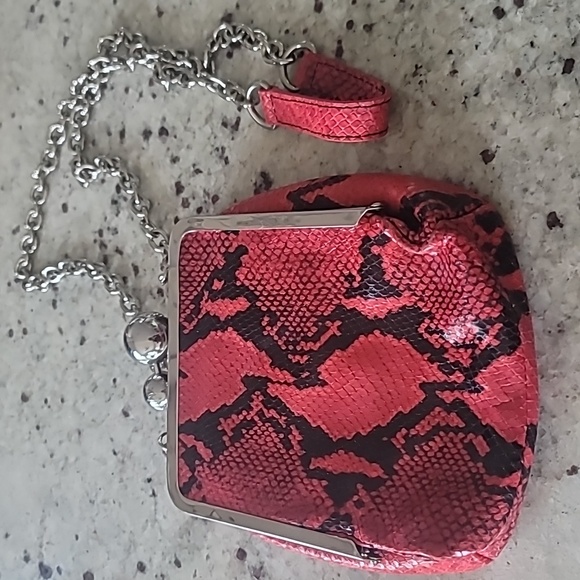 DVF Red Snakeskin Bag - Picture 2 of 4